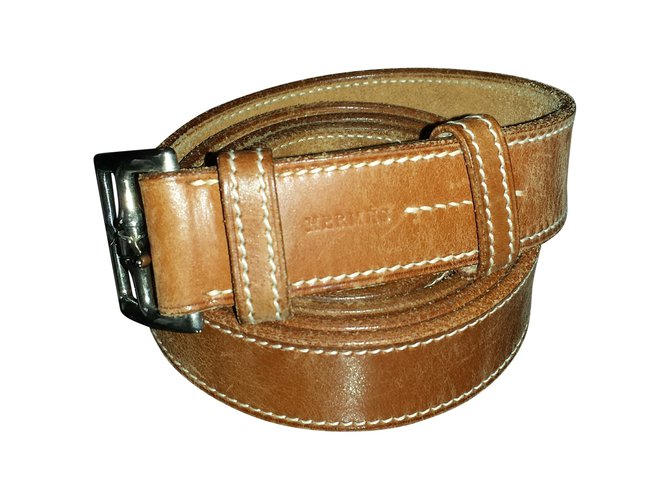 Hermès Belts Light brown Leather  ref.56699