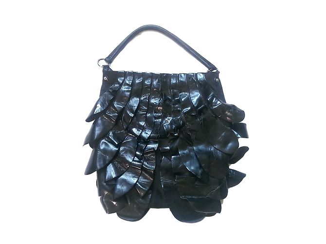 By Malene Birger Shoulder Bag Black Cotton and Leather