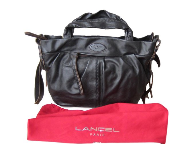 Lancel angelina Black Leather  ref.56763