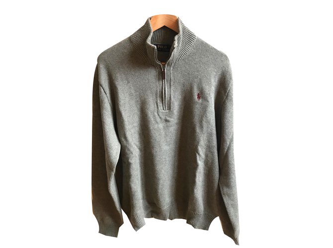 Polo Ralph Lauren Sweaters Grey Wool  ref.56793