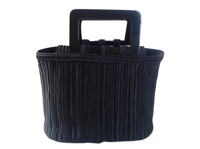 Yves Saint Laurent Handbags Black Cotton  ref.56801