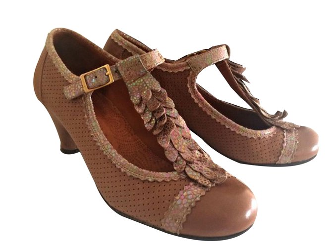 Chie Mihara Teco Brown Leather  ref.56807