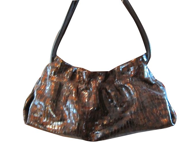 Borsa a spalla La Bagagerie in pelle nera Nero