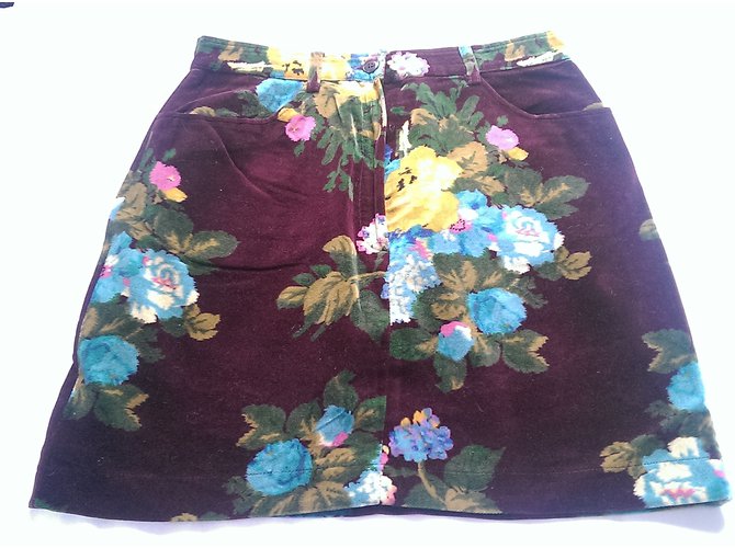 Kenzo Skirts Multiple colors Velvet Cotton  ref.56835