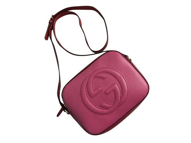 Gucci Soho neue Tasche gefüttert Farbe Pink Leder  ref.56897