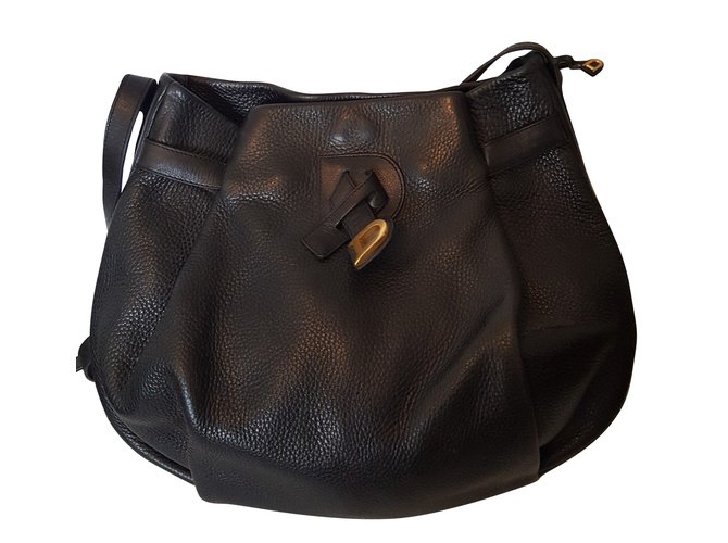 Delvaux Handbags Black Leather  ref.56916