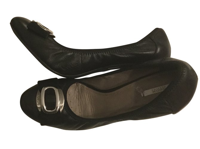 Geox Heels Black Leather  ref.56944