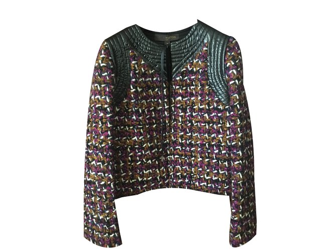 Louis Vuitton Giacche Multicolore Tweed  ref.57037