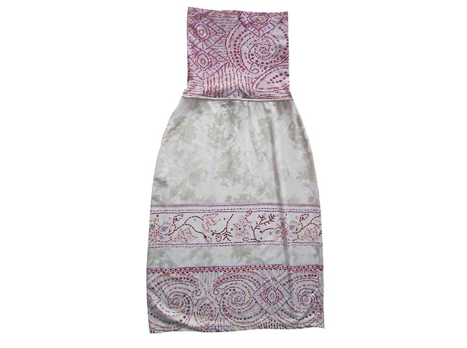 Kenzo Trägerloses Kleid Polyamid S Mehrfarben