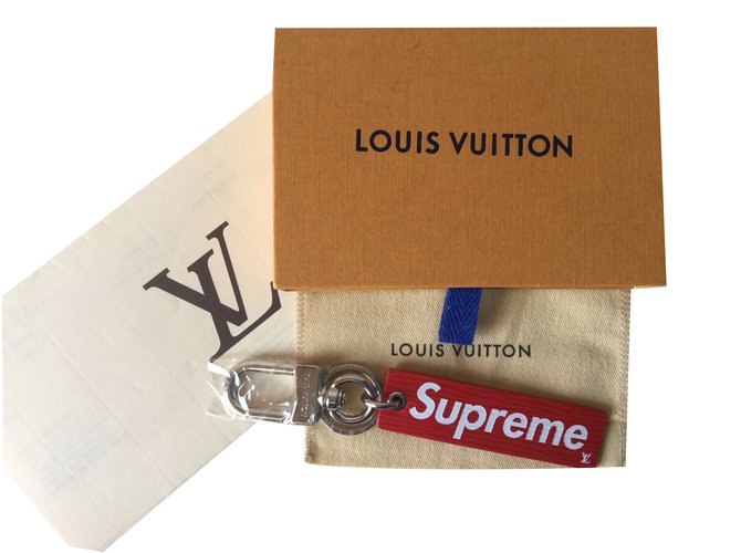 Louis Vuitton X Supreme Red Leather Small Bag, wallets & cases