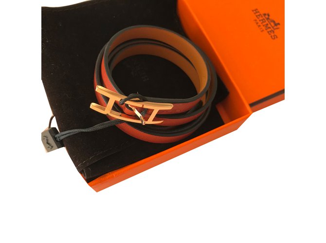 HERMÈS Hapi Bracelet Leather  ref.57193