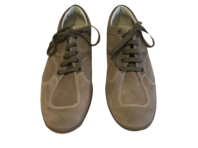 Hogan Derbies en daim beige