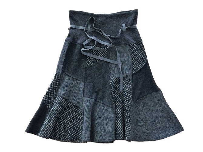 Sonia By Sonia Rykiel Skirts Grey Wool  ref.57391