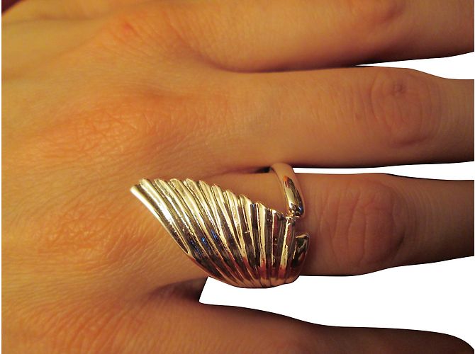Autre Marque Anello Wing in argento 925