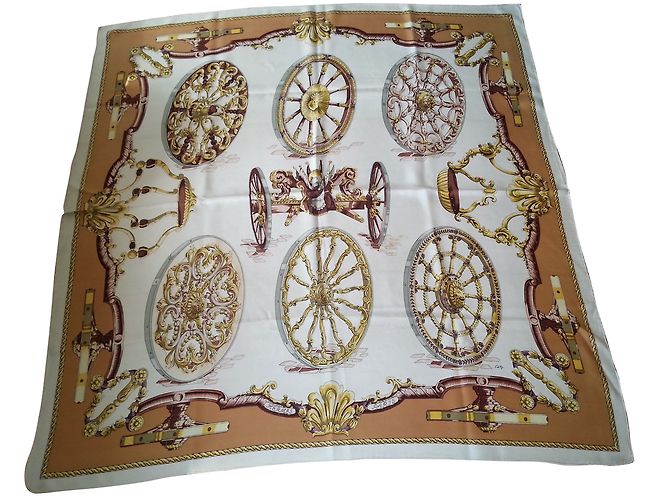 Hermès Roues de canon Multicolore Seta