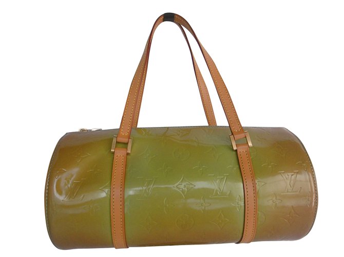 Louis Vuitton Papillon Hobo Bag Green Leather Patent leather  ref.57521