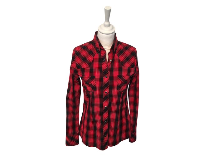 D&G Blouse Red Cotton  ref.57526