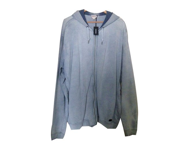 Diesel Sweaters Blue Cotton  ref.57601