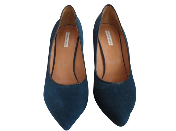 Dries Van Noten Tacchi Blu Vitello simile a un vitello  ref.57620