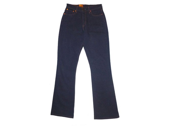 Levi's Pantaloni, ghette Blu navy Cotone  ref.57644