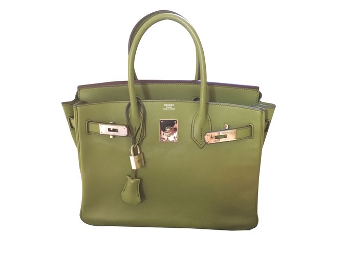 Hermès HERMES BIRKIN 25 Green Leather ref.981927 - Joli Closet
