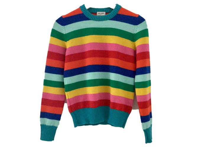 ysl rainbow sweater