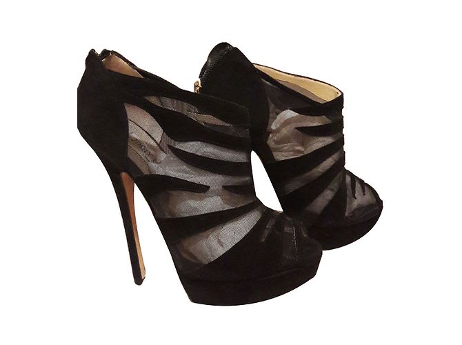 Jimmy Choo Pumps Schwarz Hirschleder 37