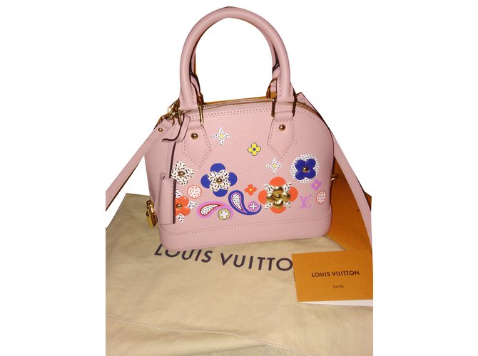 Louis Vuitton alma bb rose Cuir  ref.57710