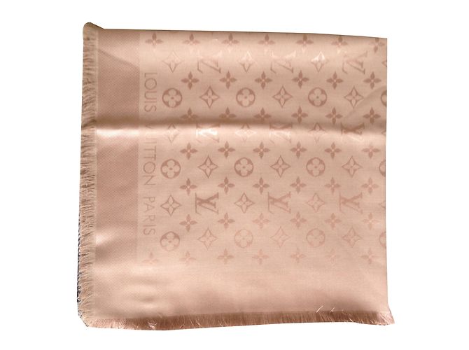 Louis Vuitton Sciarpa classica Monogram Bronzo Seta