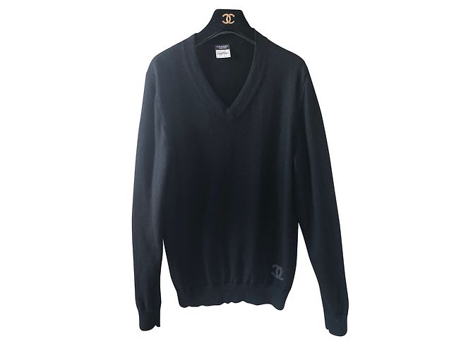 Chanel Sweaters Black Wool