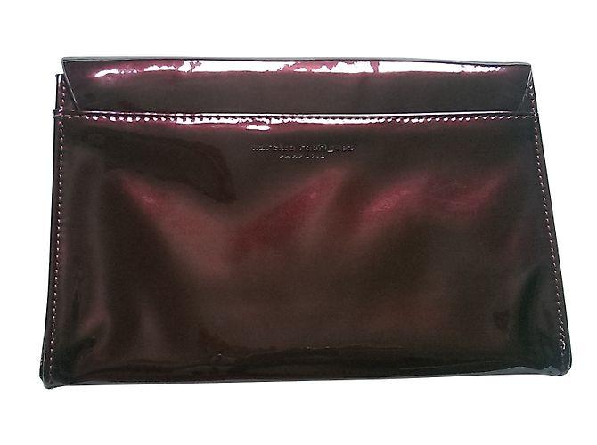 Autre Marque Funda Narciso Rodriguez Rojo Oscuro Piel Sintética Barnizada Burdeos
