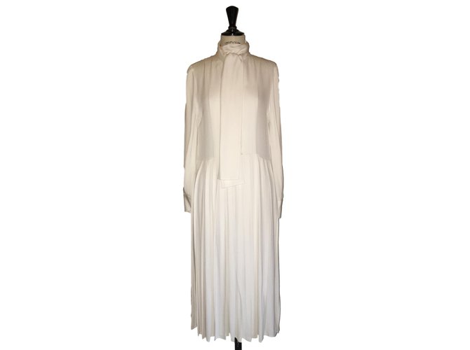 Fendi Robes Soie Blanc  ref.57746