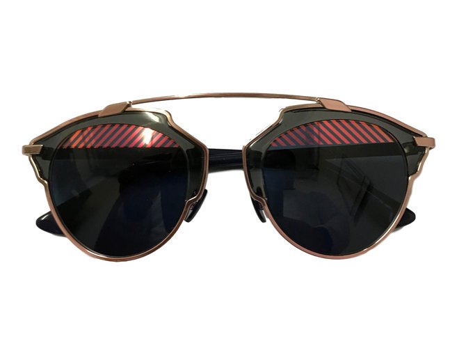 Christian Dior dior così veri occhiali da sole blu Metallo  ref.57802