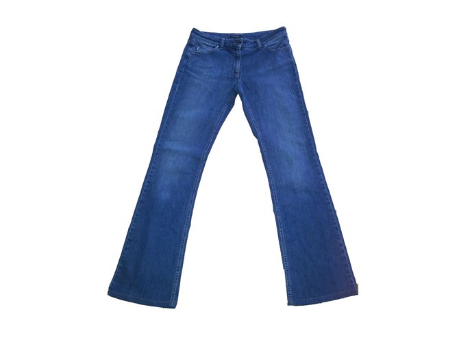 Burberry Jeans Droit Bleu  ref.57805