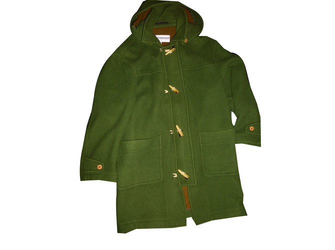 Courreges Men Coats Outerwear Green Cashmere  ref.57815