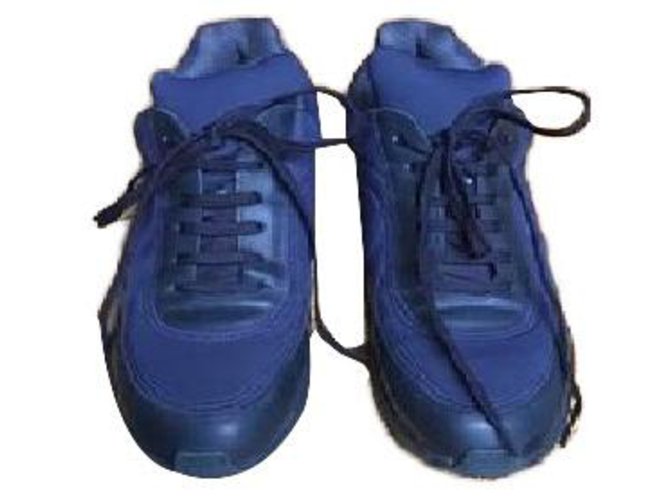 Chanel tênis Azul Pano  ref.57816