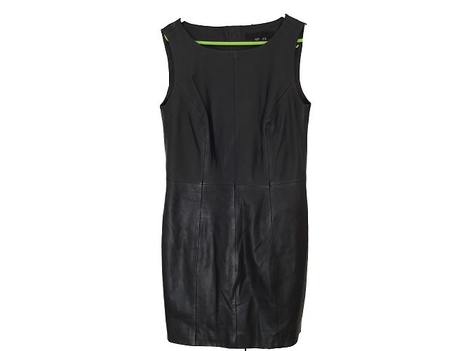 Karl Lagerfeld Kleid aus schwarzem Leder
