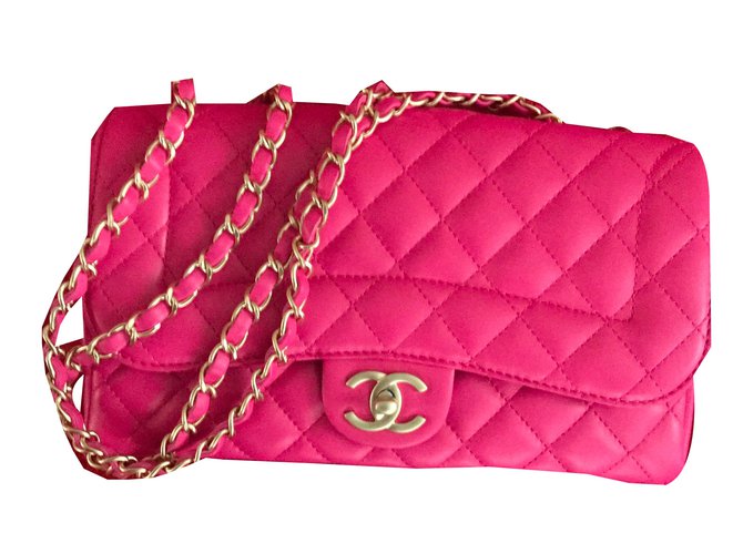 Chanel Timeless Medium bag - 2017 - Brand New Pink Leather  ref.57862