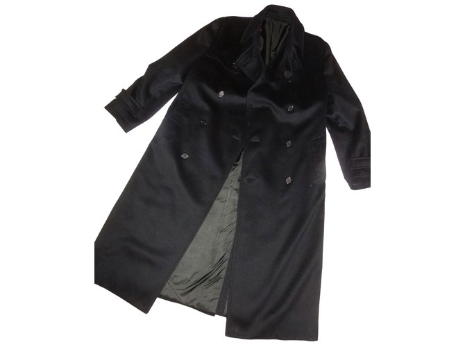 Valentino Men Coats Outerwear Black Cashmere  ref.57867