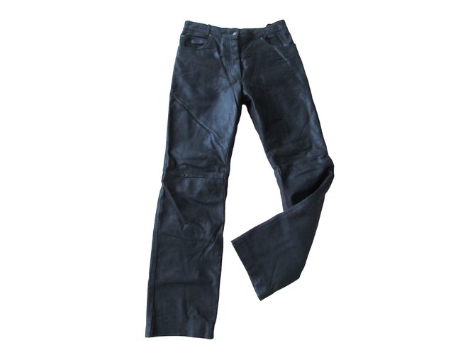 Autre Marque Pants Black Leather  ref.57876