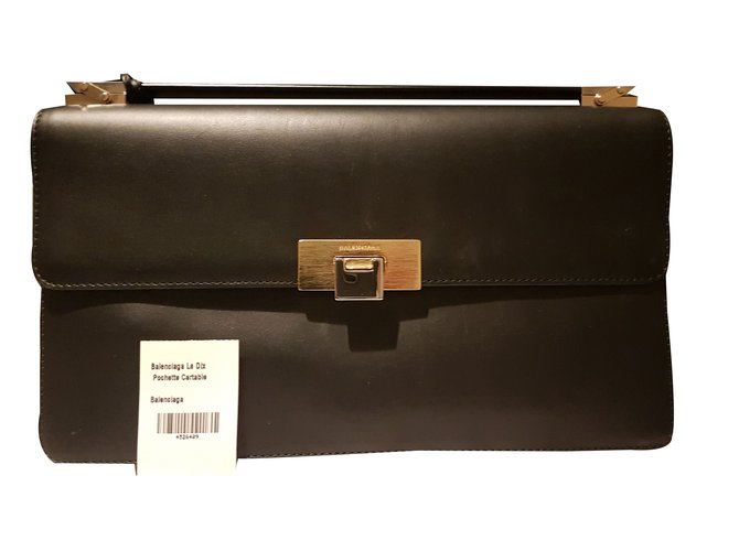 Balenciaga Handbags Black Leather  ref.57924