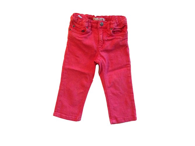 Bonpoint Pants Red Cotton  ref.57956