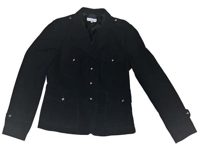 Gerard Darel Black Wool Viscose Short Jacket