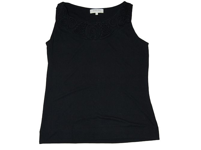 Top in seta Georges Rech nero