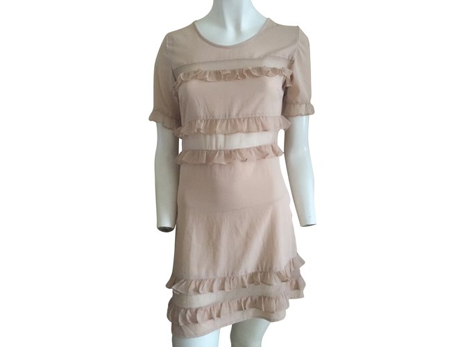 Topshop Dresses Cream Silk  ref.58011