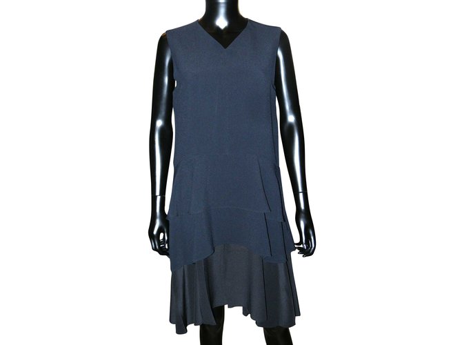 Chloé Dresses Black Viscose Acetate  ref.58020