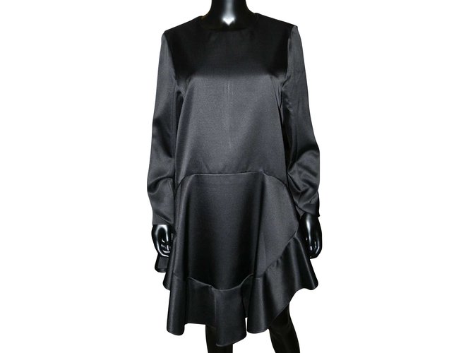 Chloé Dresses Black Silk Wool  ref.58046