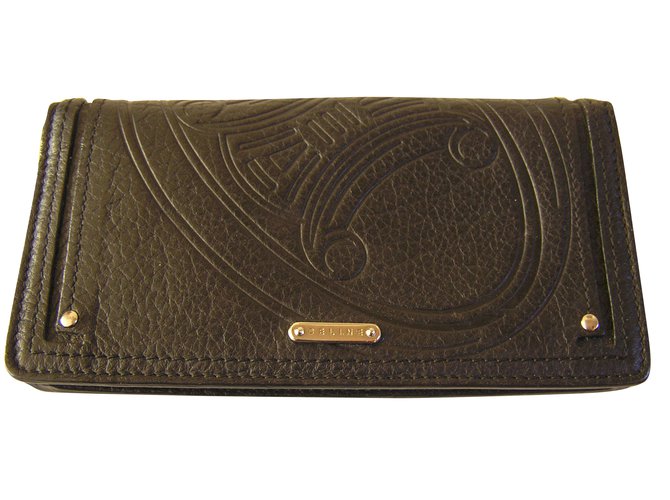 Céline Purses, wallets, cases Black Leather  ref.58064