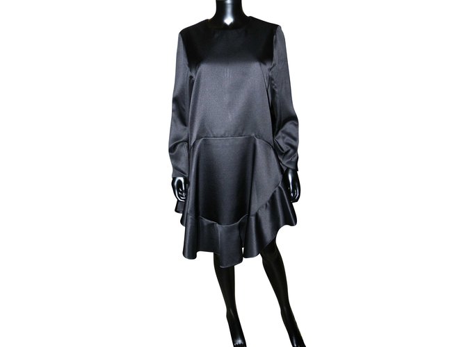 Chloé Dresses Black Silk Wool  ref.58067