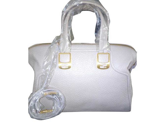 FENDI Chameleon Duffle Leather Handbag - Novo e nunca usado Bege Couro  ref.58097